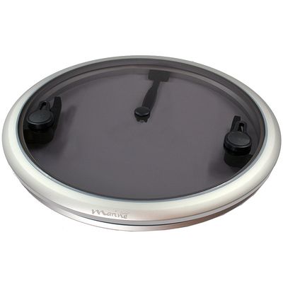 Dekksluke / takluke MS aluminium rund