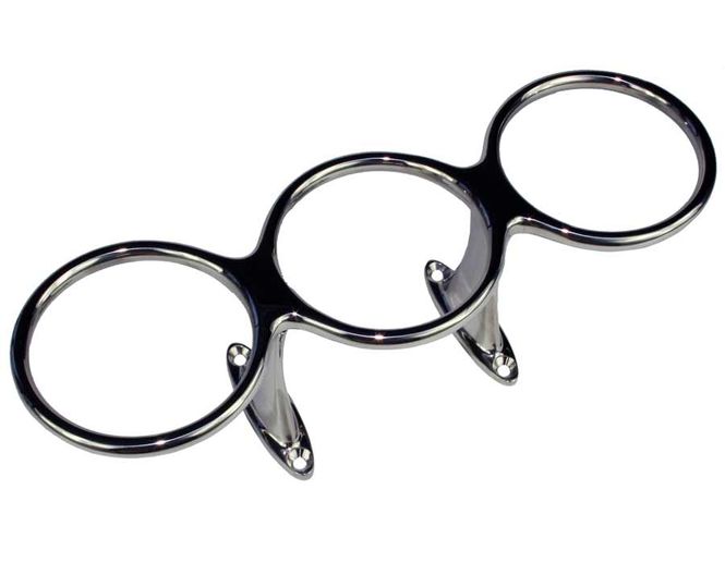 Hovedbilde Glass/Flaske koppholder 316, Trippel toppmontert