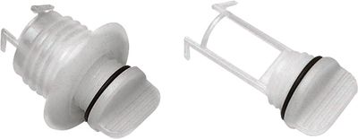 Lenseplugg / bunnplugg nylon hvit