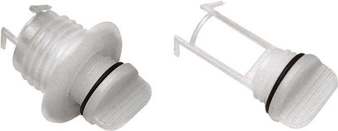 Hovedbilde Lenseplugg / bunnplugg nylon hvit