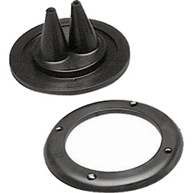 Hovedbilde Kabelgj.føring dobbel sort 105 mm