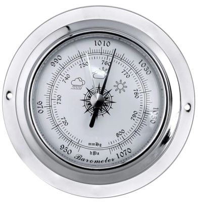 Barometer Sølv 95mm