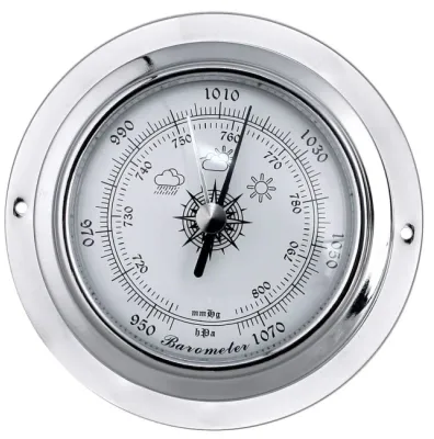 Barometer Sølv 95mm