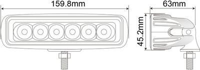 1852 Dekkslys Flom LED 9W