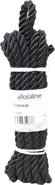 Hovedbilde Robline 3-slått fenderline 2-pk sort 8mm