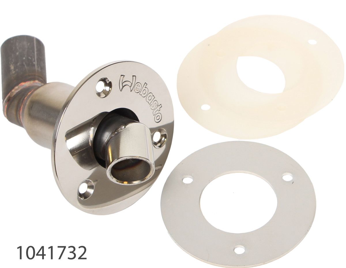 Webasto Eksosgjennomføring rustfri 24mm vinkel