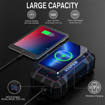   Avapow Jump Starter A9 Plus 12V 2000 A 12000 mAh