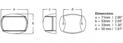 Hella NaviLED Compact lanternesett Sort farge