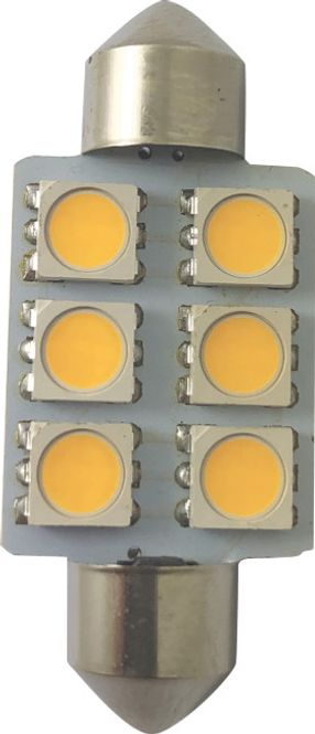 Hovedbilde 1852 LED pære festoon 120° varmhvit 2-pk