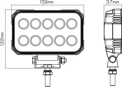 1852 Dekkslys Flom LED 80W