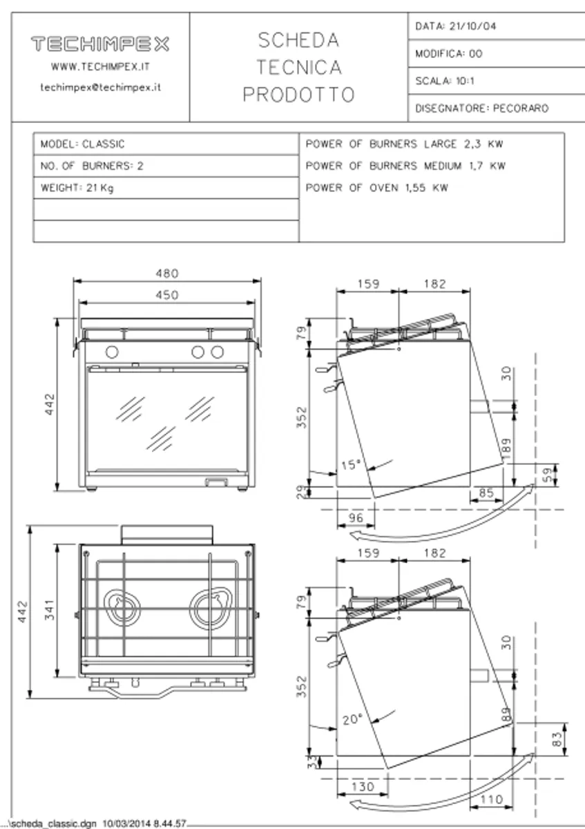 Techimpex XL Compact 2-bluss