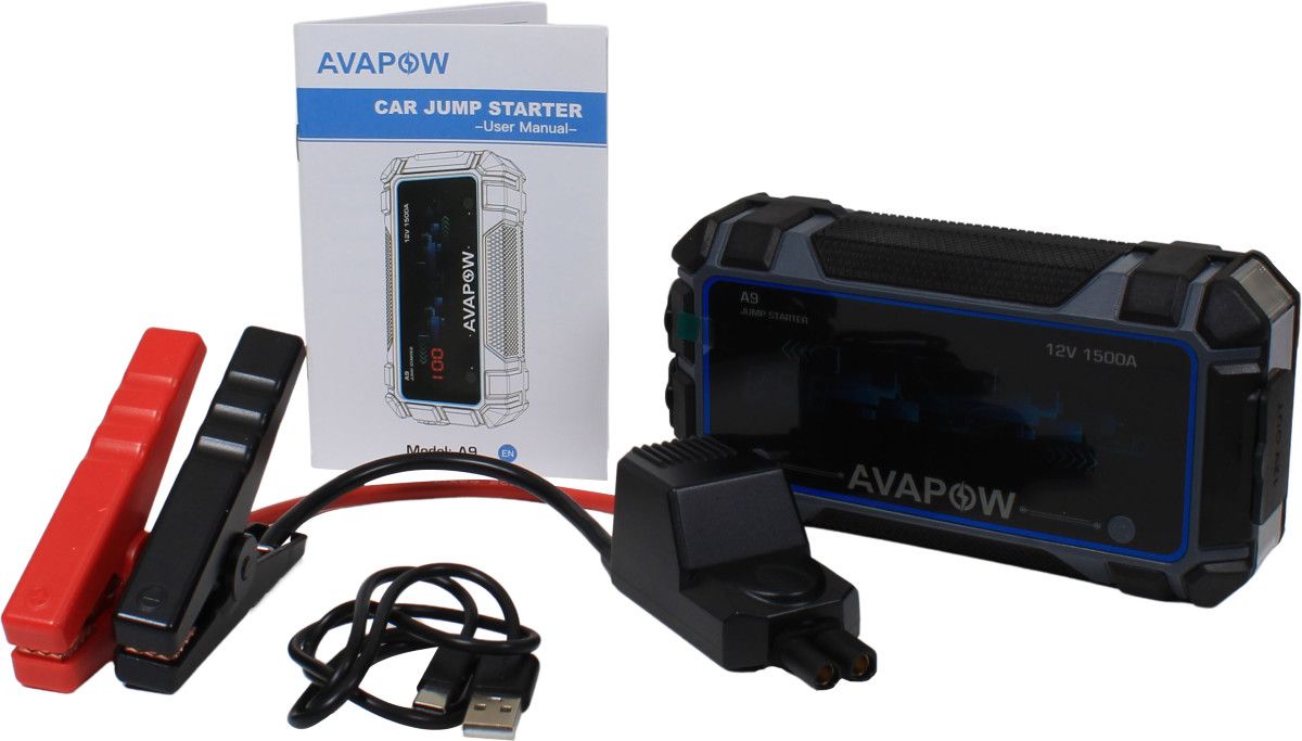 Avapow Jump Starter A9 12V 1500 A 8000 mAh